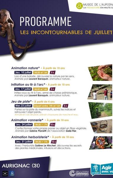 Les incontournables de juillet | Animations durant les vacances d'été