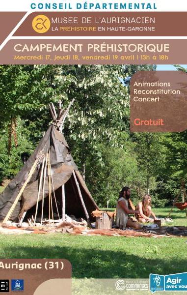 Campement préhistorique au Musée | Du mercredi 17 au vendredi 19 avril