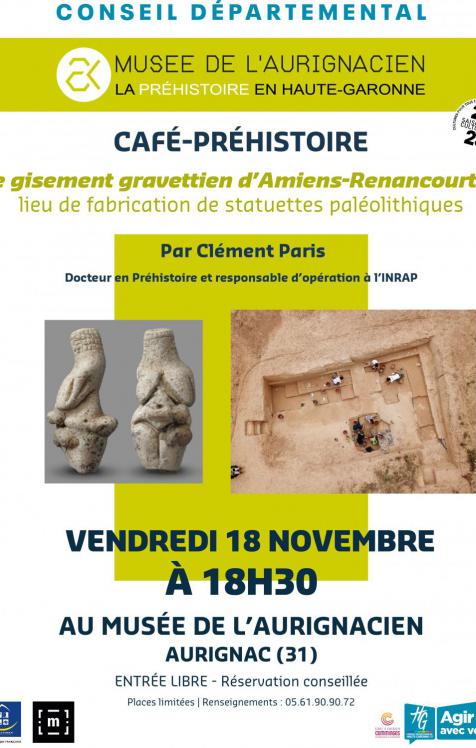Café-Préhistoire | Le gisement gravettien d’Amiens-Renancourt 1, lieu de fabrication de statuettes paléolithiques